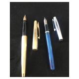 14k Sheaffer Fountain Pen with 12k gf case, and 14k Sheaffer Fountain Pen with 12k gf case, and