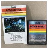 1982 Atari Demon Attack game with instruction 1982 Atari Demon Attack game with instruction