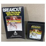 1978 Atari Breakout game with instruction manual 1978 Atari Breakout game with instruction manual