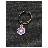Purple Flower Toe Ring Purple Flower Toe Ring