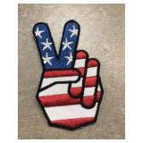Vintage embroidered peace patch 2 1/2' Vintage embroidered peace patch 2 1/2'