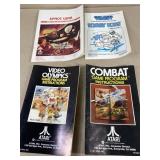 4 vintage Atari instruction manuals 4 vintage Atari instruction manuals