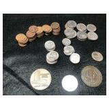 $6 in quarters other coins and tokens $6 in quarters other coins and tokens