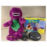 Microsoft Interactive Barney in original box and Microsoft Interactive Barney in original box and