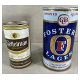 Lot of vintage pull tab beer cans-Fosters & Lot of vintage pull tab beer cans-Fosters &