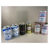 Lot of vintage pull tab beer cans-Bud, Busch, Stag Lot of vintage pull tab beer cans-Bud, Busch, Stag