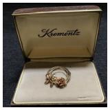 Krementz Brooch in box Krementz Brooch in box
