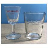 Antique Valpin-PB & Sodiphene Shot Glasses