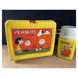 Peanuts, Thermos brand lunch box and thermos