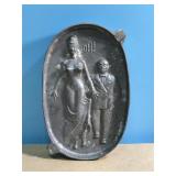 5.5" x 3.5" Vintage "OH!" Iron Ashtray