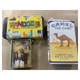Game lot. Kanoodle, Camel the game, Kermit cards