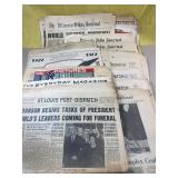 Vintage 60s and 70s Newspapers