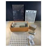 Coin collector plastic and cardboard
