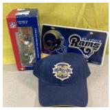 St Louis Rams Kurt Warner bobblehead, more Rams