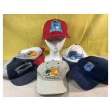 6 set Fishing and Bass Pro Adjustable Baseball