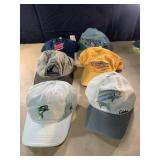 6 fishing hats