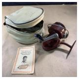 1965 Ted Williams reel, case and pole case