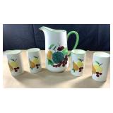 Vintage Inarco Japan E-3493 pitcher & cups