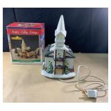 Winter Valley Cottage Chritsmas village piece w/