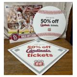 St Louis Cardinals Promo signs incl Budweiser