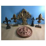 Lot of "Fleur de Lis" Decorative items