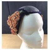 Beautiful vintage caplet hat-no tags found