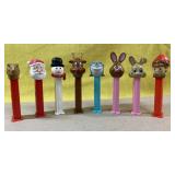 8 Vintage Holiday Themed Pez Dispensers