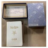 Vintage Order of Eastern Star Holy Bible KJV & box
