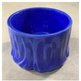 Vintage Akro Agate Colonial Lady Puff Powder jar-