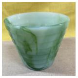 Vintage Akro Agate stacked disc planter