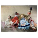 Vintage googly eyes international dolls