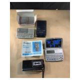 Sanyo micro talk book, calculators and language