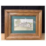 Framed and matted 5x7 Southern Home print