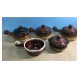 Ovenware Crocks- one marked 7050 McCoy