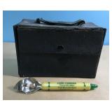 Vintage Traveling Mini Shot Case and J&J Liquors