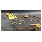 Vintage skeleton keys and more