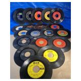 19 Small Vintage Vinyl Records