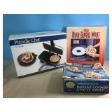Pizzelle Chef Waffle Maker, Set of 2 Oven Guard