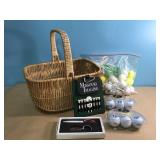 Golf Lot!!- 13x14" Basket, Golf Balls & more