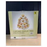 Cupcake display tree holds 24 cupcakes. In the