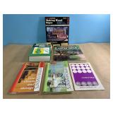 6 books, various topics