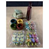 New in package magnetic), napkin rings in a shoe