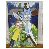 Rick and Morty Poster, small rip at top, 24x36