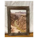 Wood Framed Grand Canyon Picture, 14.5x19.75