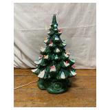 Vintage Ceramic Christmas Tree/Music Box,  tested