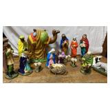 Vintage ceramic nativity