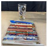 NFL glass and advertising pencils