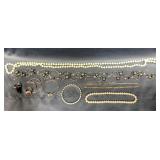 Costume jewelry-ring, bracelet, necklaces