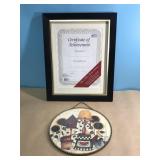 10x13" Certificate of Achievement Award & 9" Cute