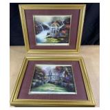 2 Crystal Art Gallery matted prints, both 10x12"